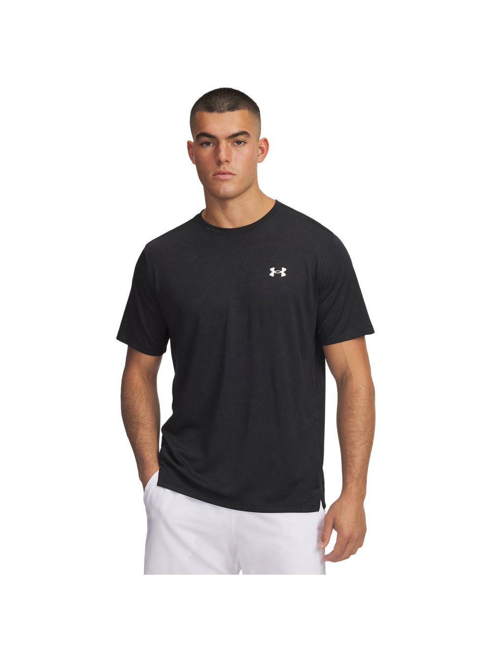 T-shirt Under Armour TECH VENT JACQUARD SS Uomo - Nero