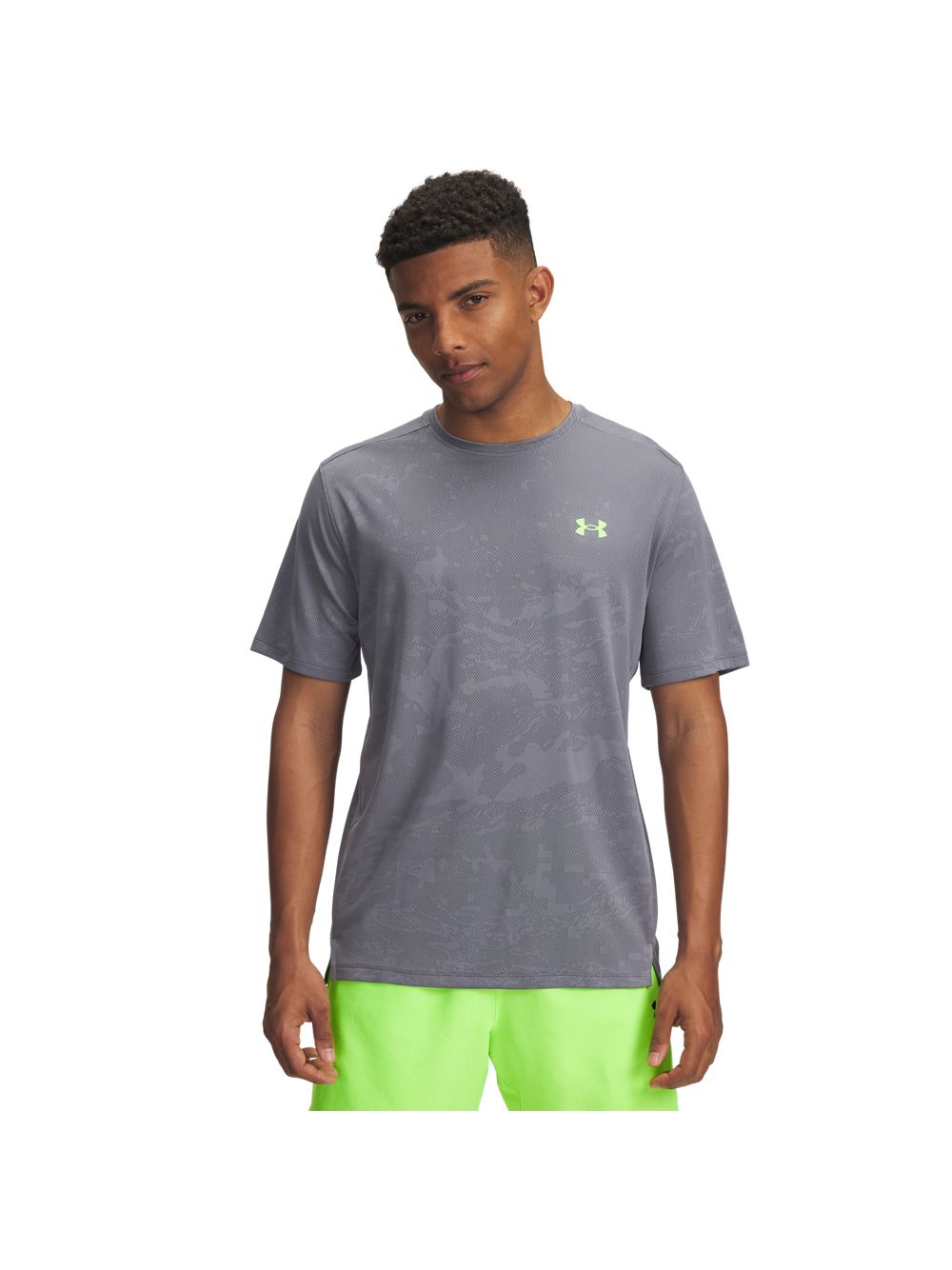 T-shirt Under Armour TECH VENT JACQUARD SS Uomo - Grigio