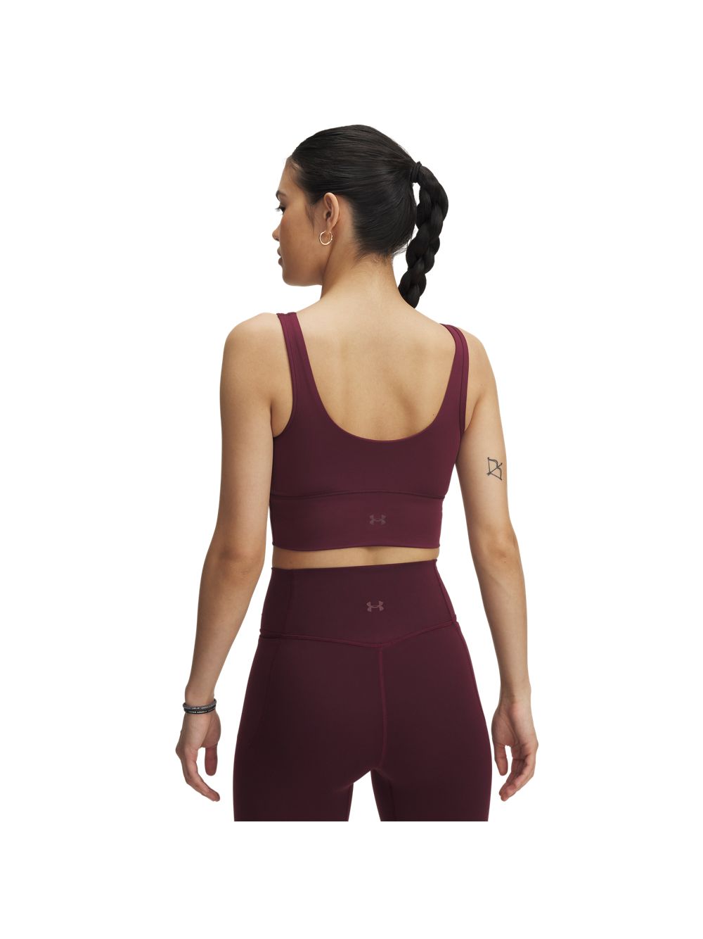 Canottiera Sportiva Under Armour MERIDIAN FITTED CROP Donna - Bordeaux