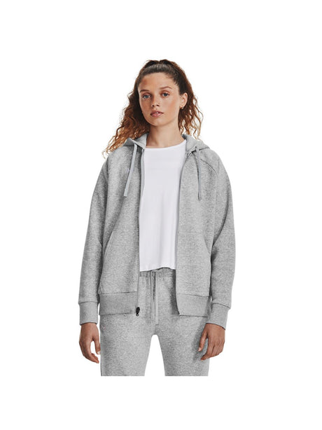 Felpa Under Armour RIVAL FLEECE FZ HOODIE Donna - Grigio