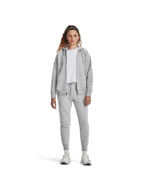 Felpa Under Armour RIVAL FLEECE FZ HOODIE Donna - Grigio
