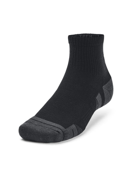 Calze Sportive Under Armour PERFORMANCE TECH 3PK QTR Unisex - Nero