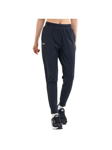 Pantalone Sportivo Under Armour RIVAL HI RISE WOVEN Donna - Nero