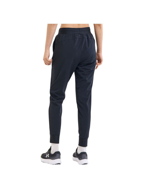 Pantalone Sportivo Under Armour RIVAL HI RISE WOVEN Donna - Nero