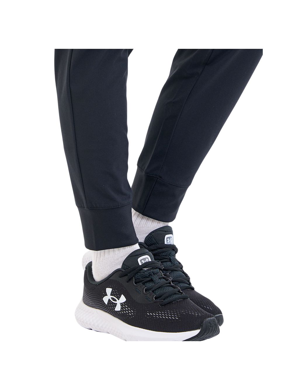 Pantalone Sportivo Under Armour RIVAL HI RISE WOVEN Donna - Nero