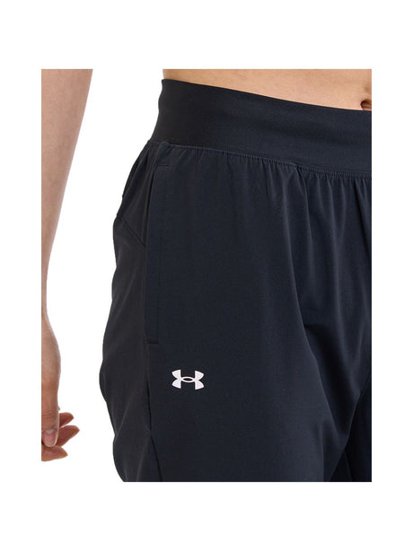 Pantalone Sportivo Under Armour RIVAL HI RISE WOVEN Donna - Nero