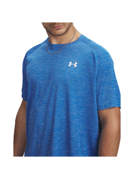 T-shirt Under Armour TECH TEXTURED SS Uomo - Blu
