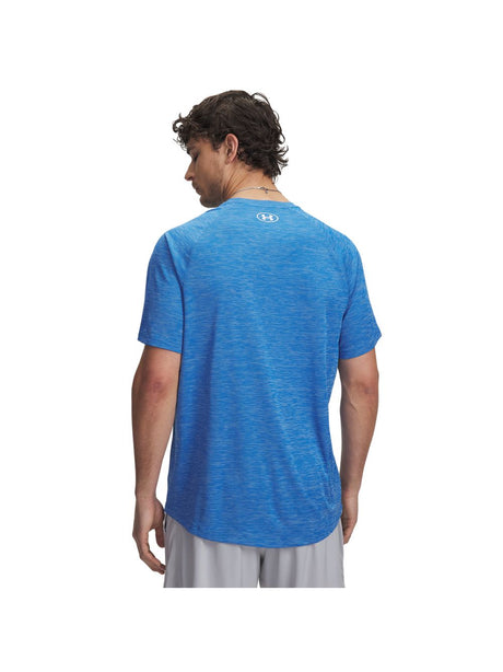T-shirt Under Armour TECH TEXTURED SS Uomo - Blu