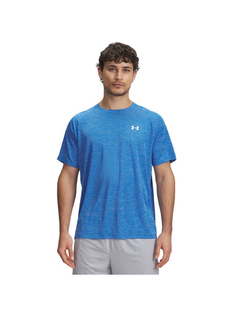 T-shirt Under Armour TECH TEXTURED SS Uomo - Blu