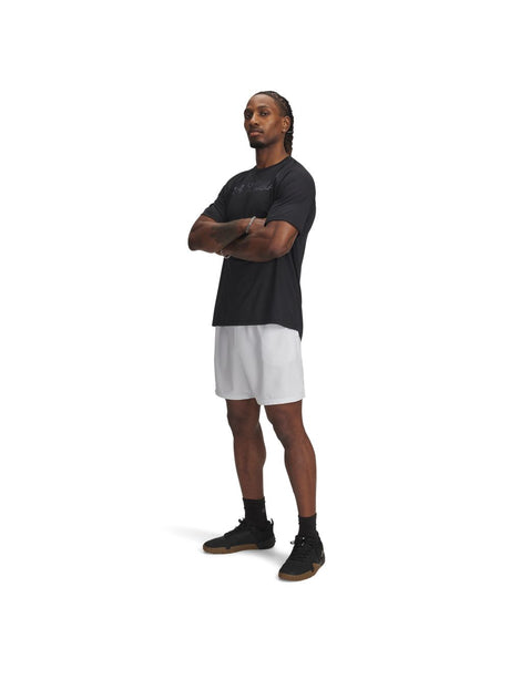 Pantaloncino Sportivo Under Armour TECH WOVEN WORDMARK Uomo - Grigio