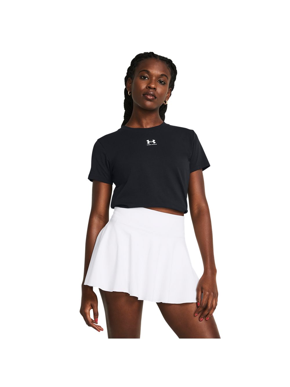 T-shirt Under Armour RIVAL CORE SS Donna - Nero