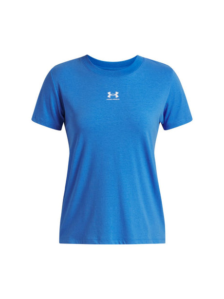 T-shirt Under Armour RIVAL CORE SS Donna - Blu