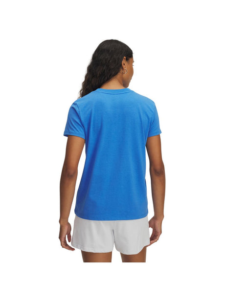 T-shirt Under Armour RIVAL CORE SS Donna - Blu