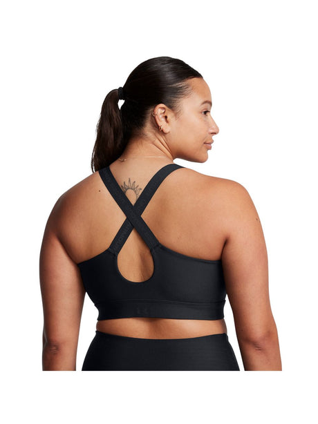 Top Sportivo Under Armour INFINITY HIGH ZIP 2.0 Donna - Nero