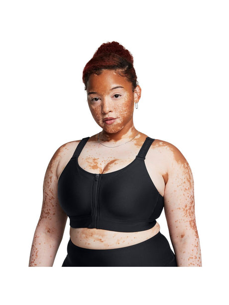 Top Sportivo Under Armour INFINITY HIGH ZIP 2.0 Donna - Nero