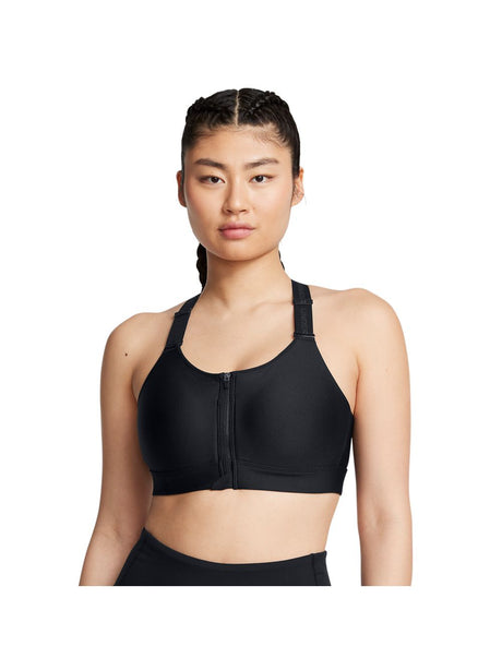 Top Sportivo Under Armour INFINITY HIGH ZIP 2.0 Donna - Nero