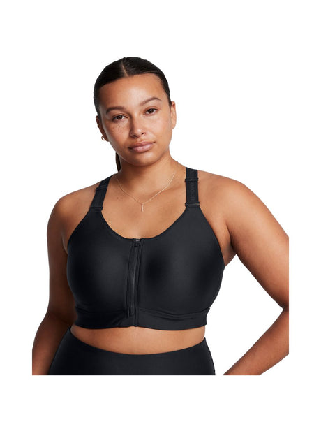 Top Sportivo Under Armour INFINITY HIGH ZIP 2.0 Donna - Nero