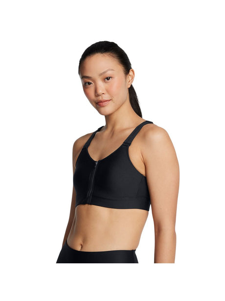 Top Sportivo Under Armour INFINITY HIGH ZIP 2.0 Donna - Nero