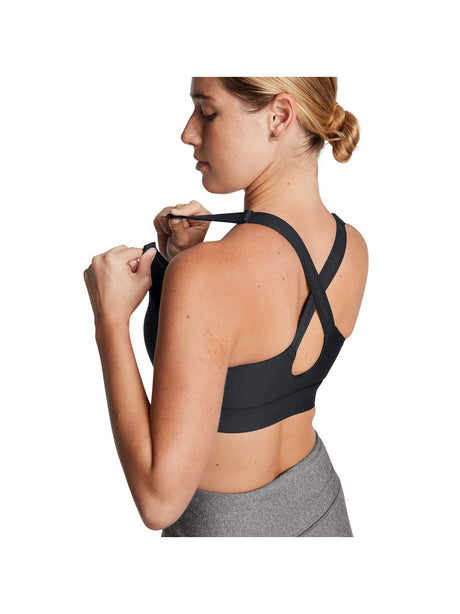 Top Sportivo Under Armour INFINITY HIGH ZIP 2.0 Donna - Nero