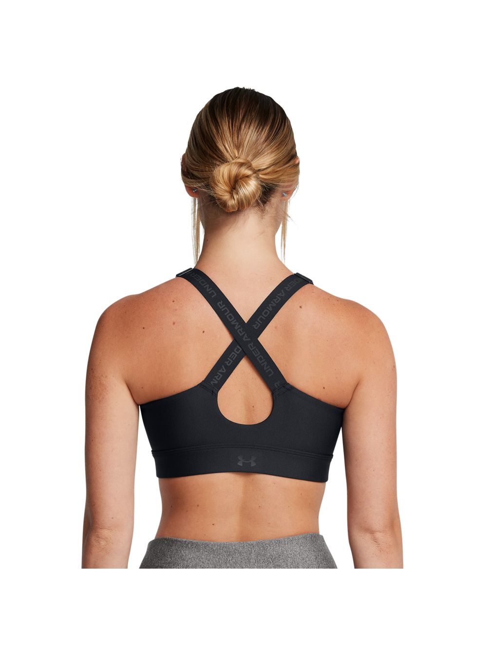 Top Sportivo Under Armour INFINITY HIGH ZIP 2.0 Donna - Nero