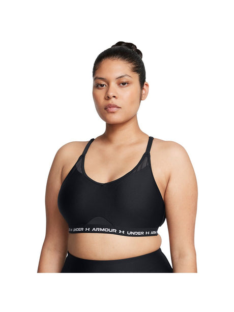 Top Sportivo Under Armour CROSSBACK LOW Donna - Nero