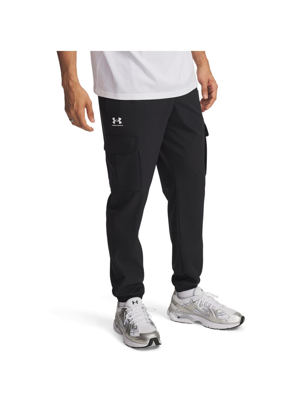 Pantalone Sportivo Under Armour VIBE WOVEN CARGO Uomo - Nero