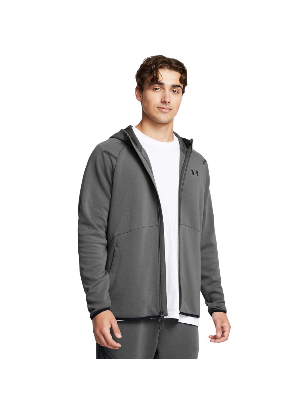Felpa Under Armour UNSTOPPABLE FLC FZ HD EU Uomo - Grigio