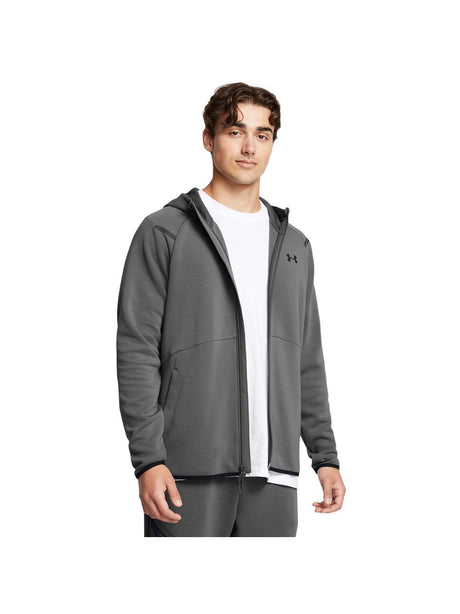 Felpa Under Armour UNSTOPPABLE FLC FZ HD EU Uomo - Grigio