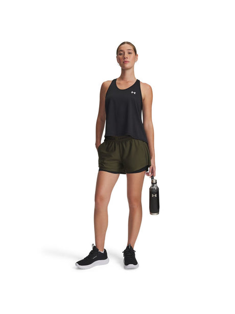 Pantaloncino Sportivo Under Armour TECH PLAY UP 2IN1 Donna - Verde