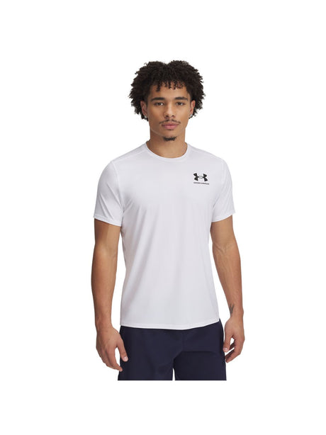 T-shirt Under Armour HEATGEAR FITTED SS Uomo - Bianco