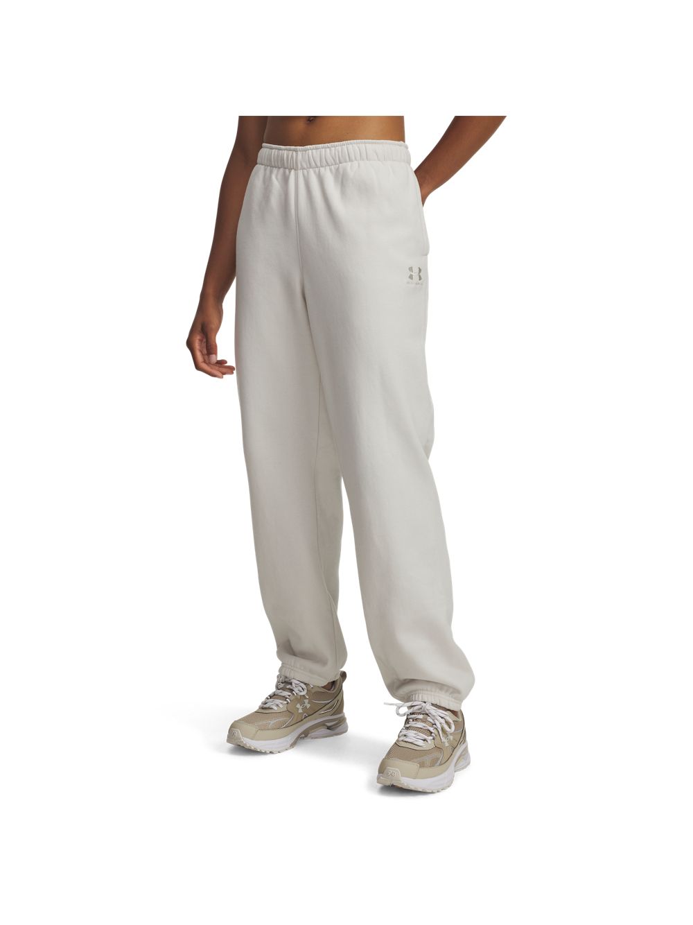 Pantalone Sportivo Under Armour ICON VIDA FLC Donna - Bianco