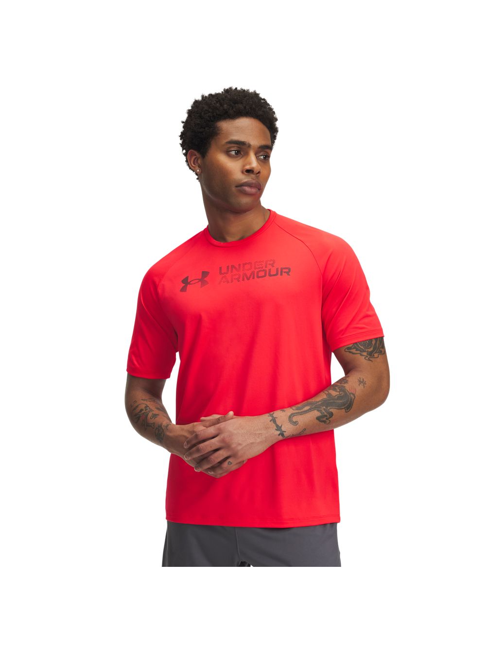 T-shirt Under Armour TECH REFLECTIVE SS Uomo - Rosso