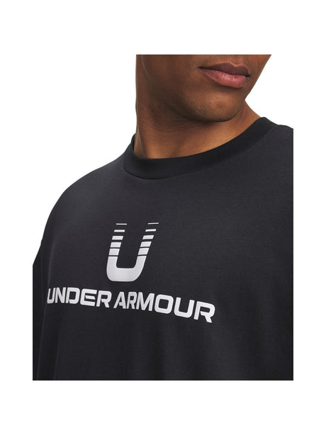 T-shirt Under Armour HWT U LOGO SS Uomo - Nero