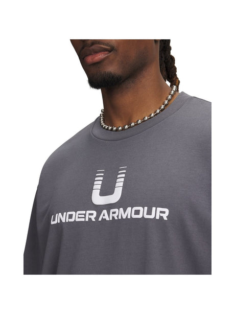 T-shirt Under Armour HWT U LOGO SS Uomo - Grigio