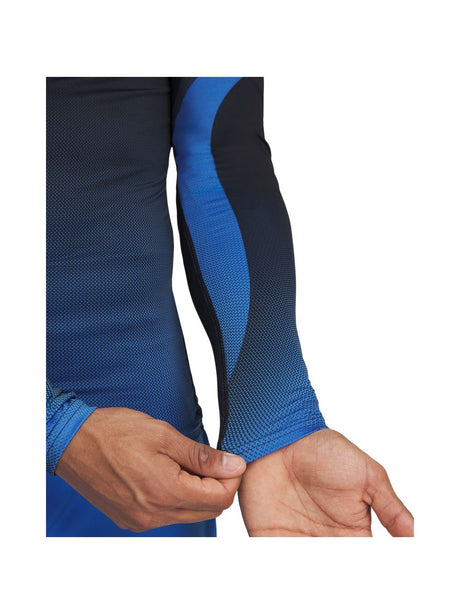 T-shirt Under Armour HEATGEAR SUB CREW LS Uomo - Blu