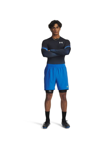 T-shirt Under Armour HEATGEAR SUB CREW LS Uomo - Blu