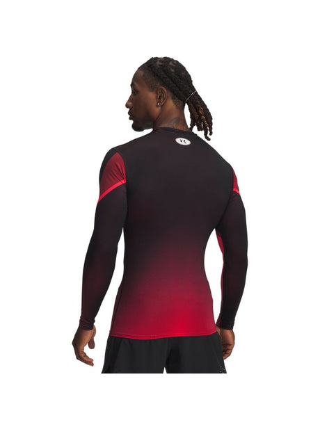 T-shirt Under Armour HEATGEAR SUB CREW LS Uomo - Rosso