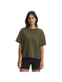 T-shirt Under Armour HWT BOXY WASH SS Donna - Verde