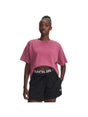 T-shirt Under Armour HWT BOXY WASH SS Donna - Fuxia