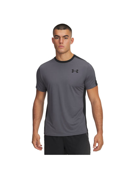 T-shirt Under Armour HG WORDMARK SS Uomo - Grigio