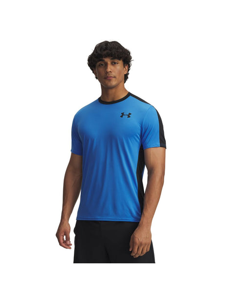 T-shirt Under Armour HG WORDMARK SS Uomo - Blu