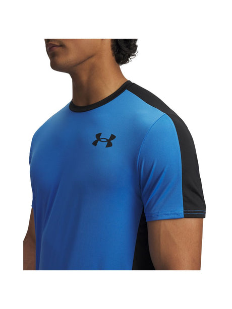 T-shirt Under Armour HG WORDMARK SS Uomo - Blu