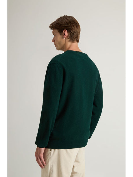Pullover Woolrich LAMBSWOOL CREWNECK Uomo - Verde