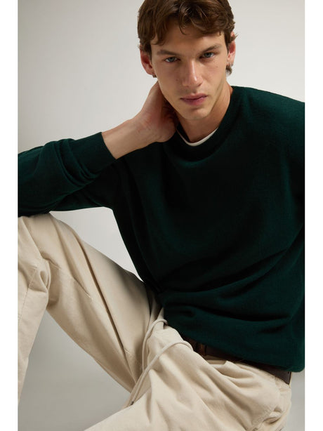 Pullover Woolrich LAMBSWOOL CREWNECK Uomo - Verde
