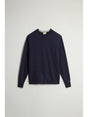 Pullover Woolrich LAMBSWOOL CREWNECK Uomo - Blu
