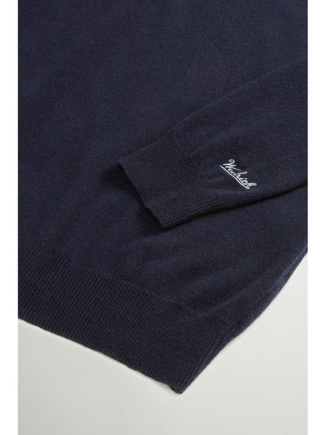 Pullover Woolrich LAMBSWOOL CREWNECK Uomo - Blu