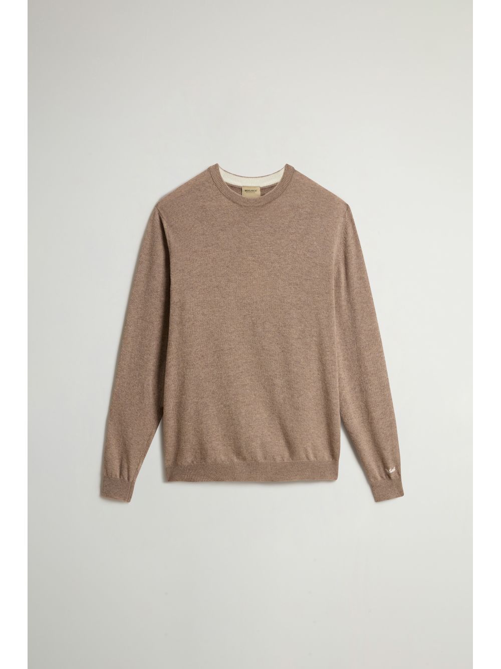 Pullover Woolrich LAMBSWOOL CREWNECK Uomo - Marrone