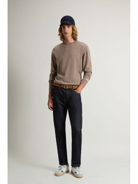 Pullover Woolrich LAMBSWOOL CREWNECK Uomo - Marrone