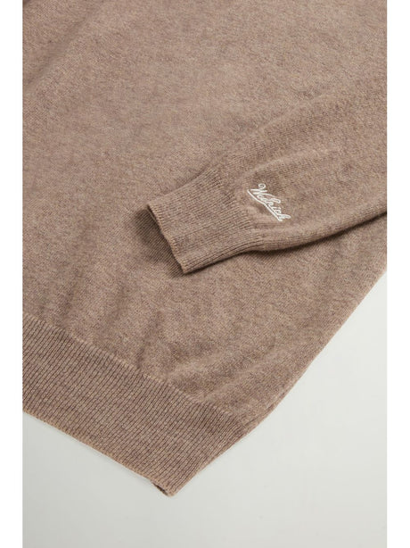 Pullover Woolrich LAMBSWOOL CREWNECK Uomo - Marrone