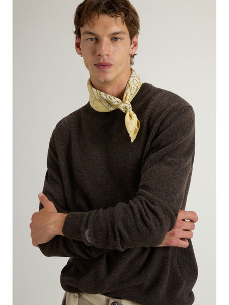 Pullover Woolrich LAMBSWOOL CREWNECK Uomo - Marrone